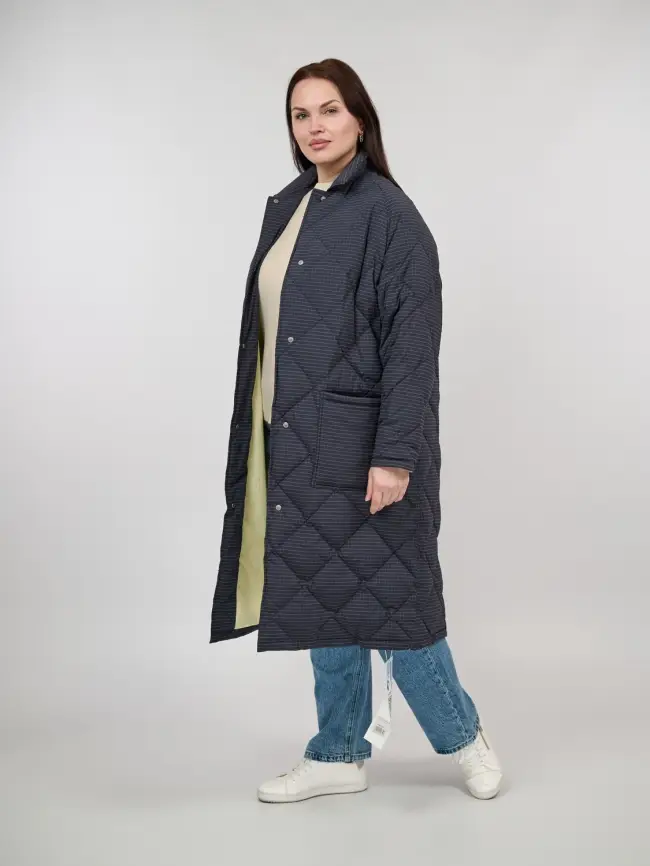 Пуховое пальто 61010 Размер 50-56 фото 4