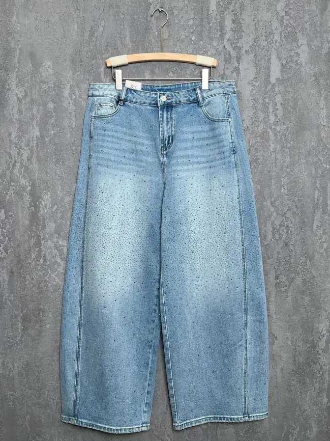 Джинсы в стразах 6788 Размеры 52-58 фото 28