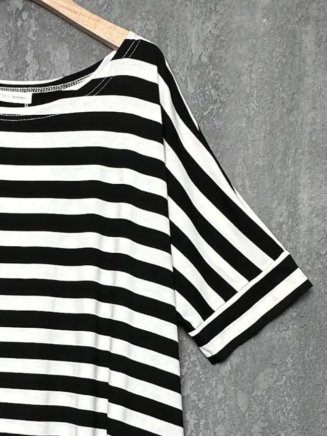 Платье в полоску ЭттоПлюс 0032 размеры 52- 56 фото 50