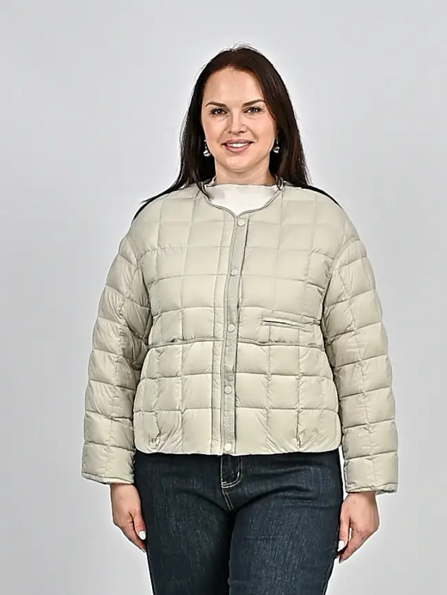 Куртка пух легкая 8176 Размер 44-52 фото 19