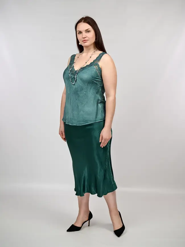 Юбка атлас 9298-1 Размер 48-56 фото 132