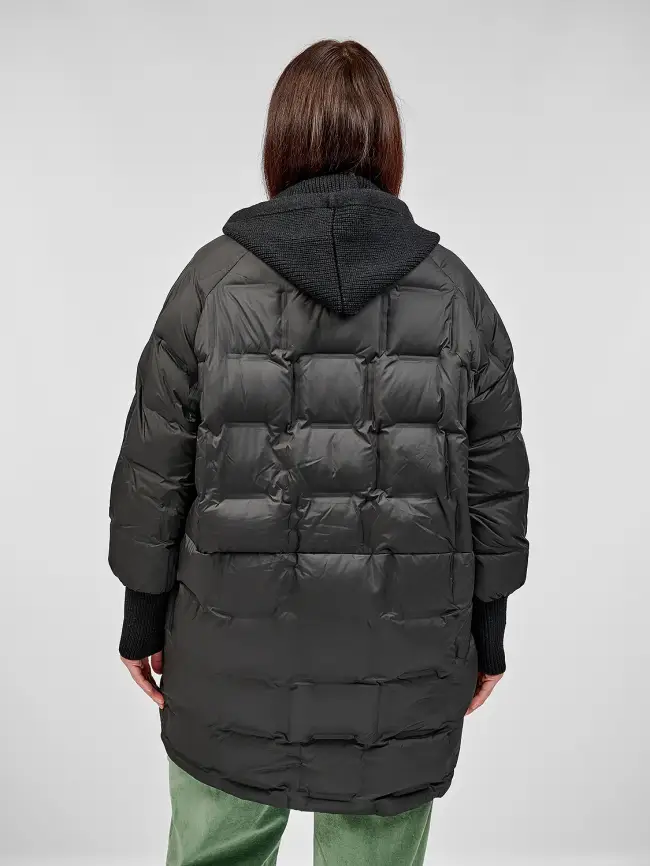 Пуховое пальто 6562 Размер 48-56 фото 26