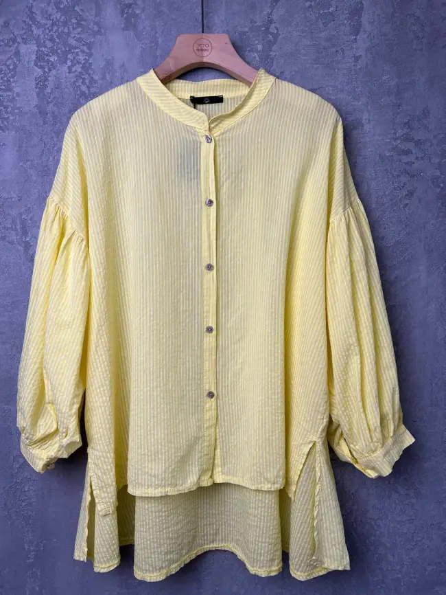 Рубашка фонарик Италия 3160 полоска Размер 52-58 фото 1