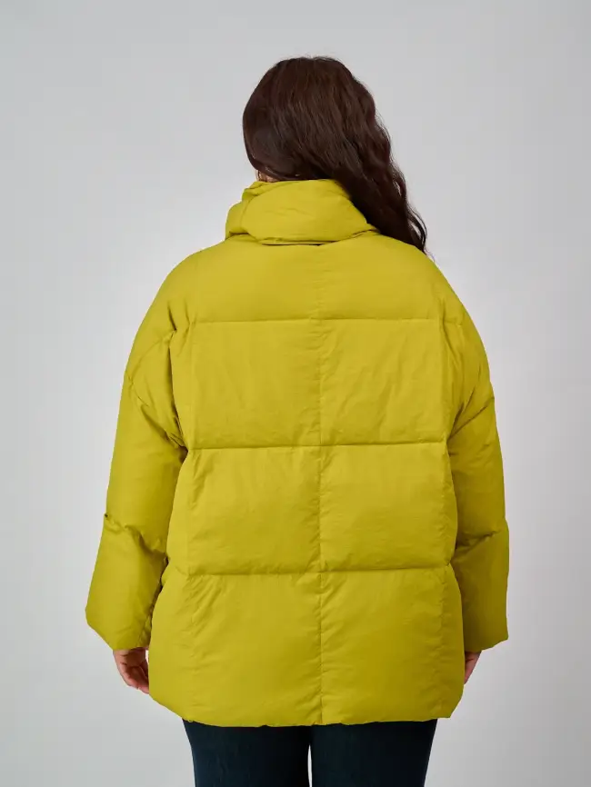 Пуховик женский с шарфом 8358 Размер 50-58 фото 8