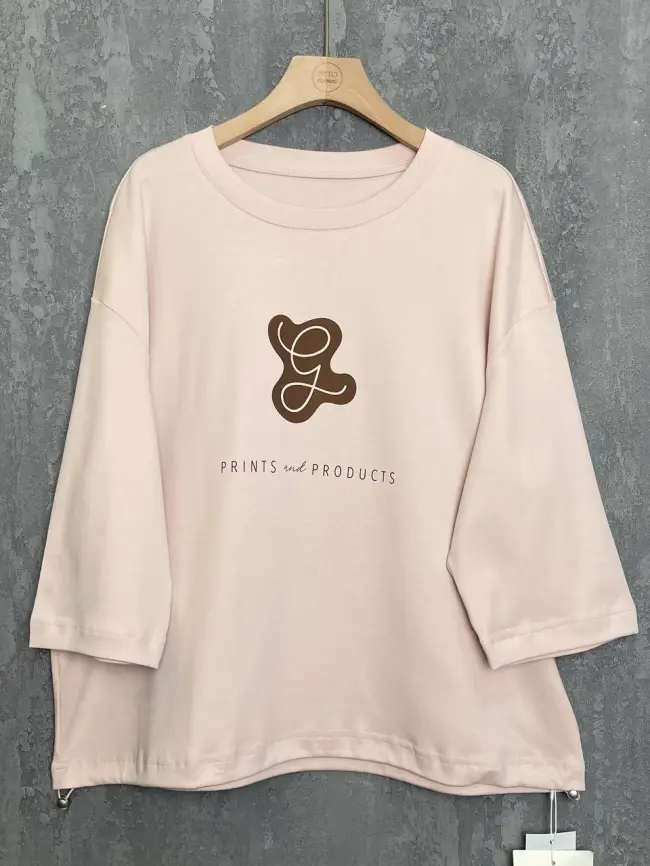 Лонгслив с принтом 95047 Размеры 48-58 фото 93