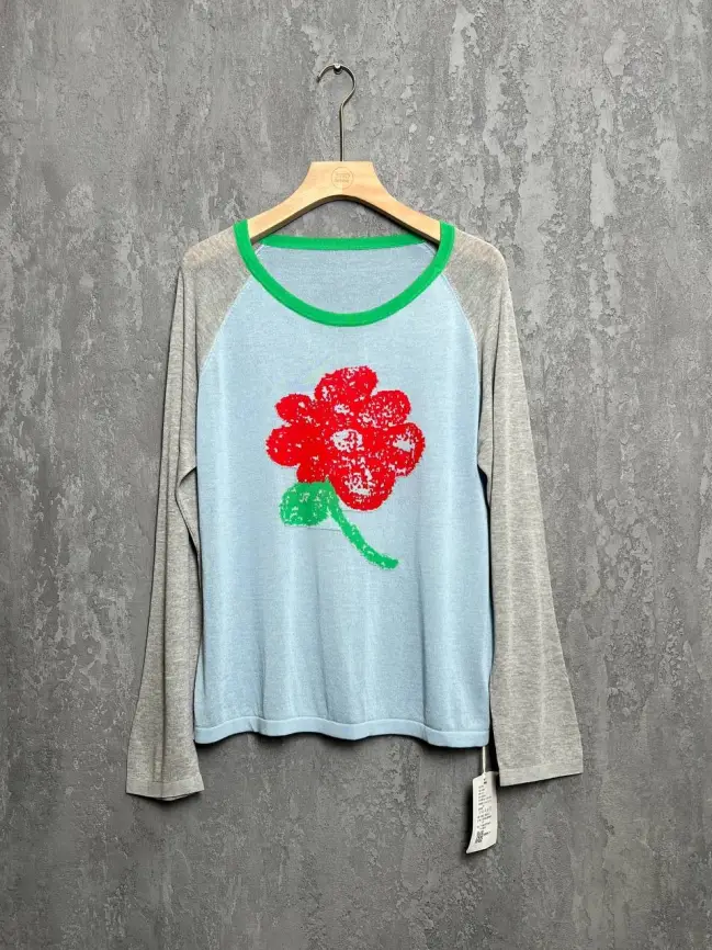 Джемпер с цветком 22917 размер 50- 58 фото 10