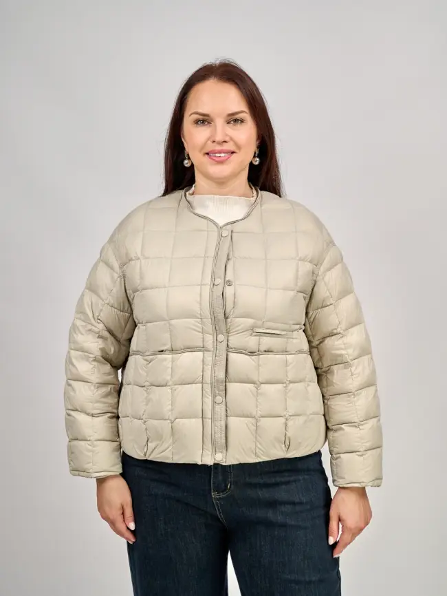 Куртка пух легкая 8176 Размер 44-52 фото 23