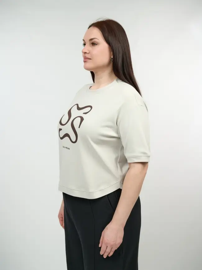 Футболка с принтом 95148 Размер 50-54 фото 39