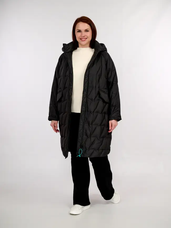 Пальто "Зиг-Заг" 6536 Размер 50-56 фото 24