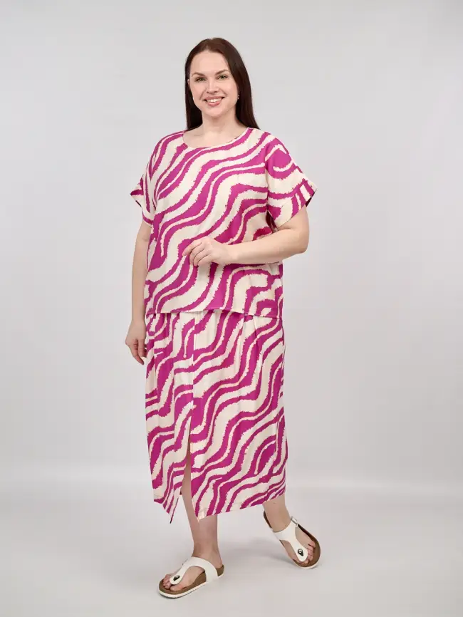 Блуза ЭттоПлюс 038 Размер 50-58 фото 3