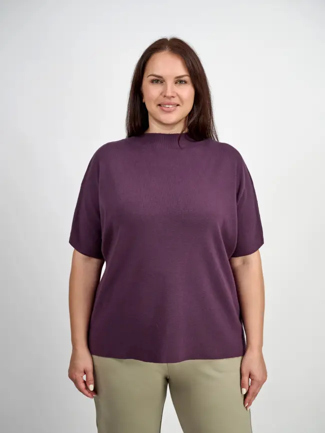 Джемпер короткий рукав ЭттоПлюс 707 Размер 50-58 фото 111