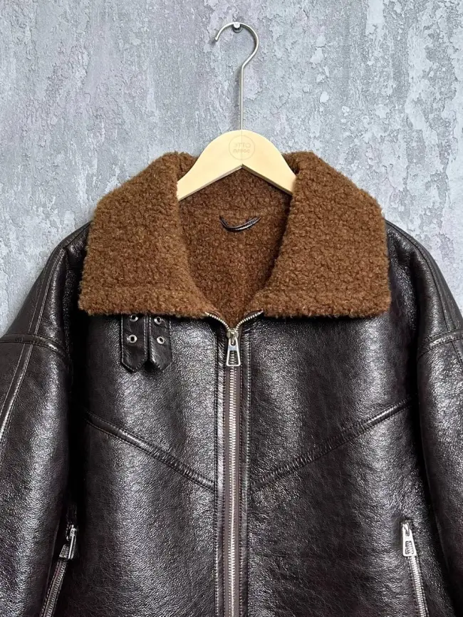 Дубленка авиатор 18907 Размер 50-54 фото 27