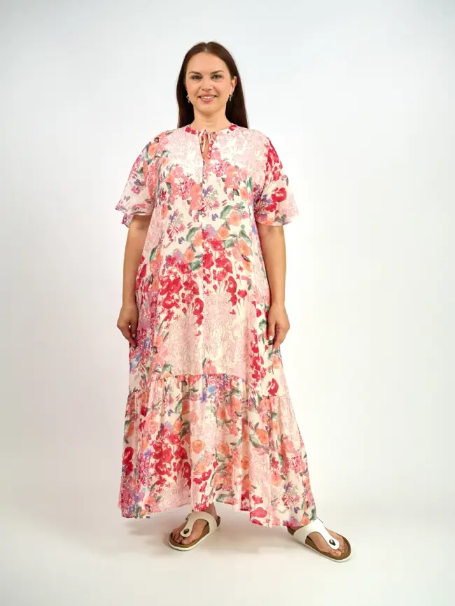 Платье ЭттоПлюс 34182 размеры 52- 58 фото 4