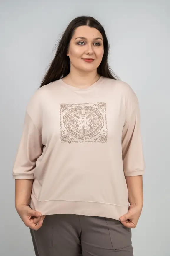 Лонгслив с принтом 95048 Размер 54-58 фото 12