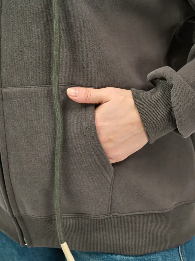 Худи зип утепленное оверсайз 506 Размер 50-58 фото 143