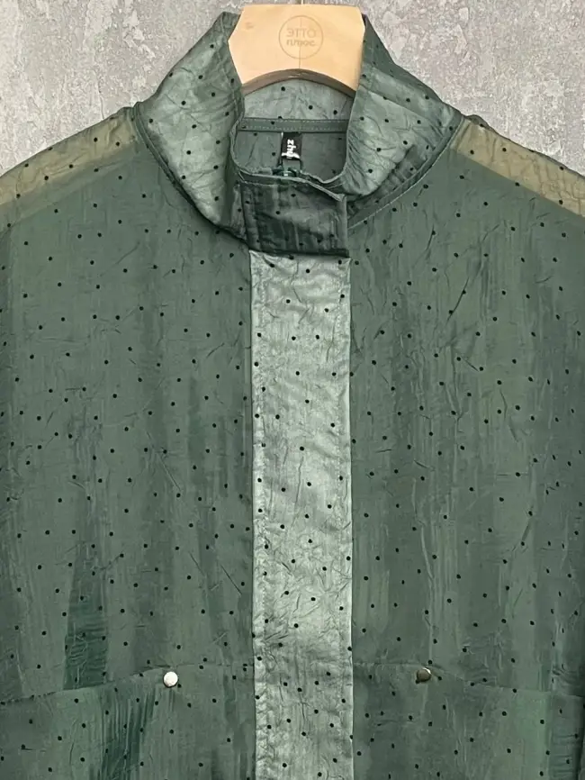 Ветровка-пыльник в горох 6703 Размер 50-58 фото 44