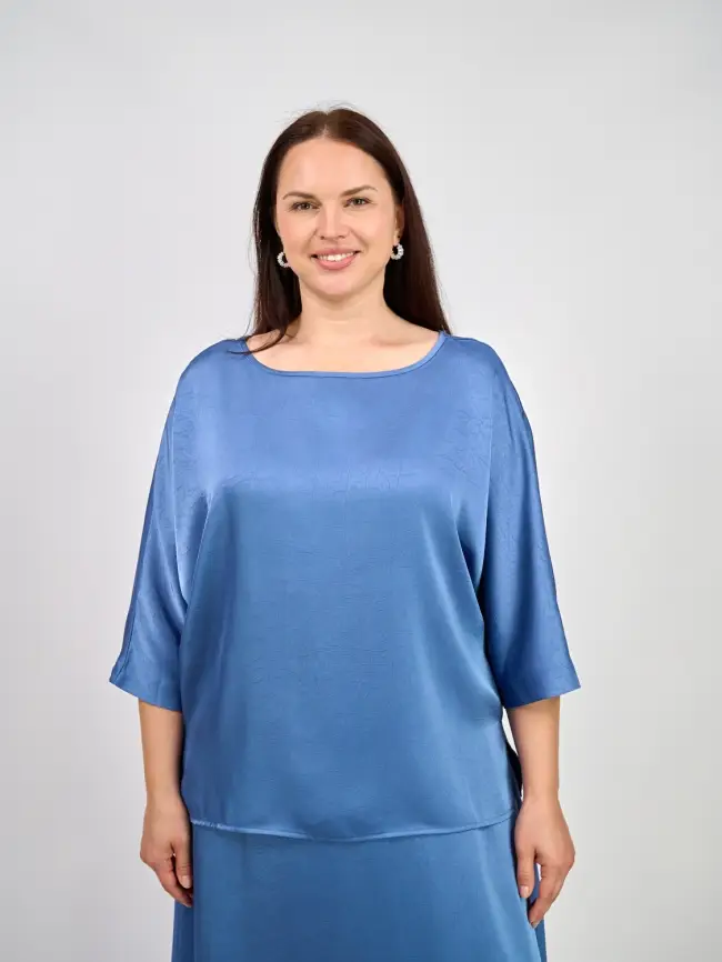 Блуза ЭттоПлюс 1005 Размер 50-58 фото 16