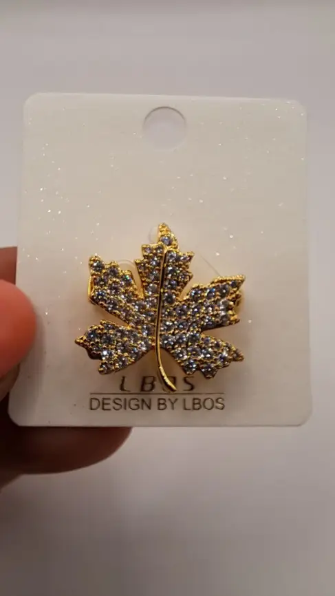 Брошь Кленовый лист 6211550 фото 2