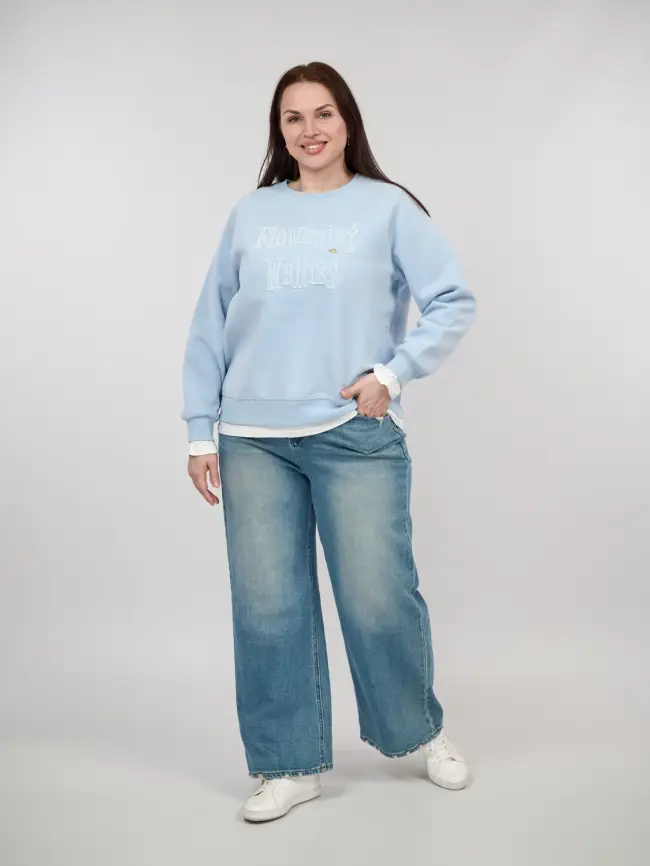 Свитшот 9732 Размер 50-58 фото 24