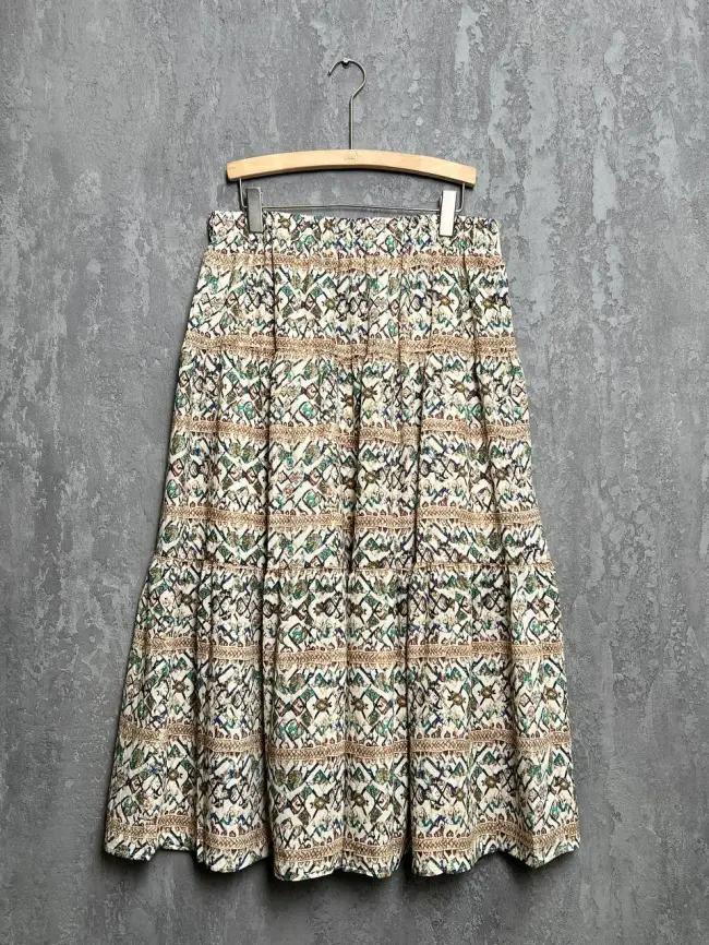Юбка с принтом 1231 размеры 48- 58 фото 8