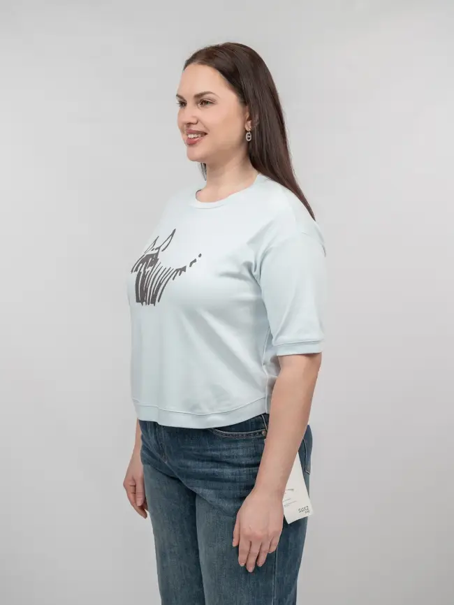 Футболка с принтом 95141 Размер 50-54 фото 14