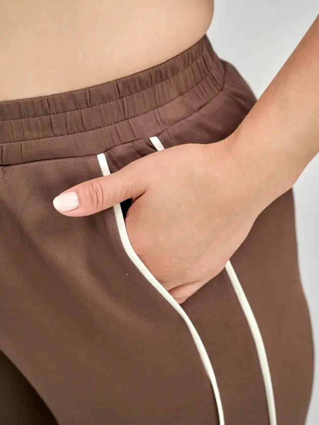 Брюки с лампасами 82677 Батал ЭТТО ПЛЮС фото 8