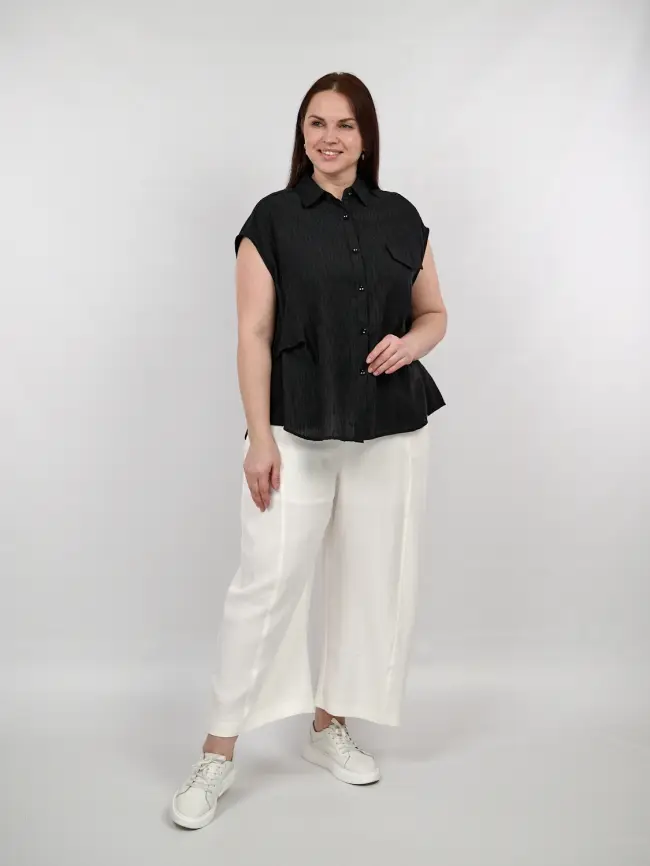 Брюки палаццо 38317 размер 54- 58 фото 18