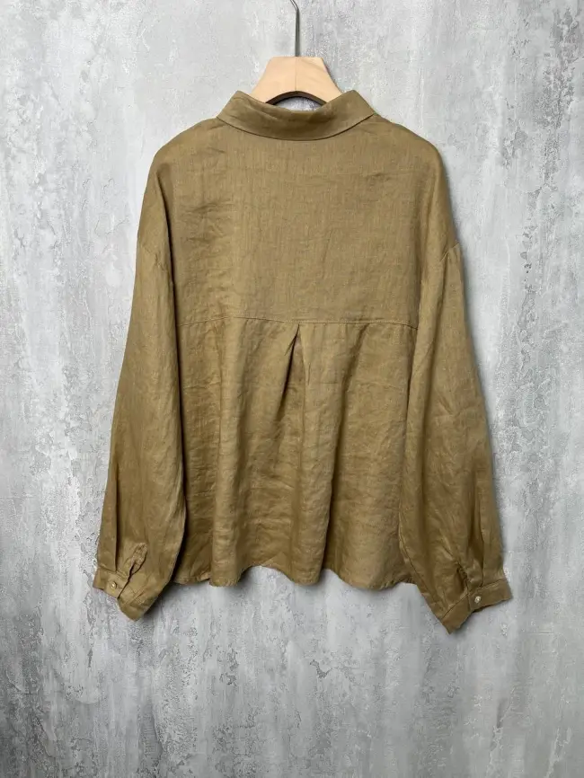 Льняная рубашка 8519 фото 2