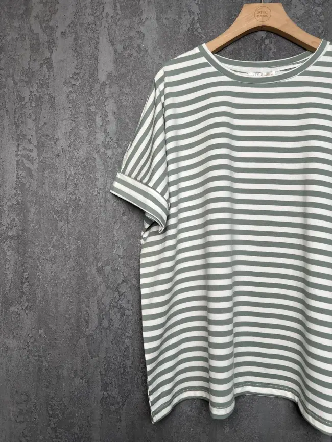 Футболка в полоску ЭттоПлюс 010-1 Размер 50-58 фото 5