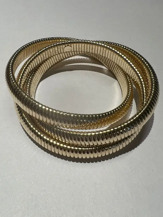 Браслет тройной средний 4101 Браслет на узкую руку фото 3