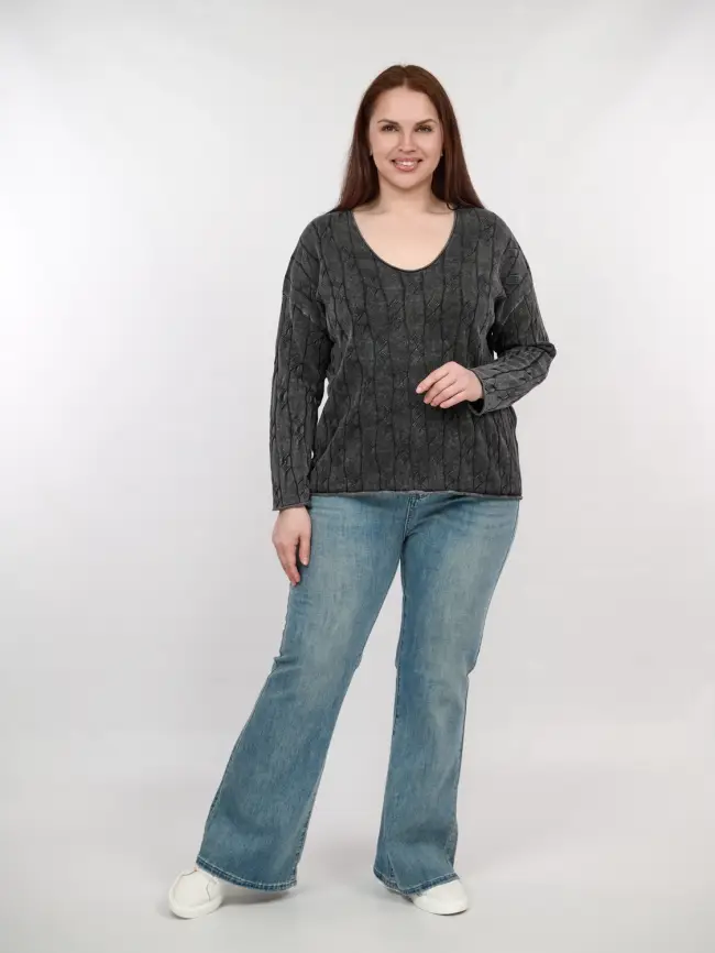 Джемпер Италия 3330 Размер 50-58 фото 3