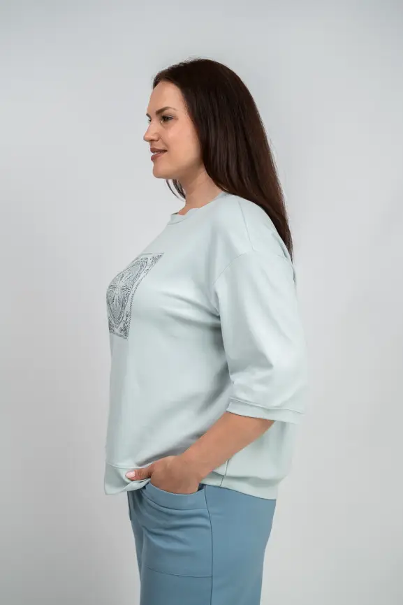 Лонгслив с принтом 95048 Размер 54-58 фото 61