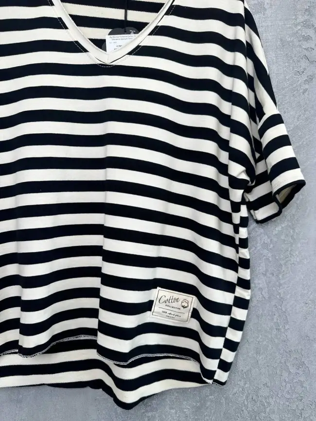 Футболка полоска Cotton 3497 :: Футболки