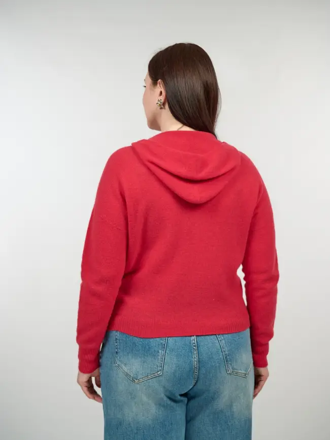 Шерстяной джемпер с капюшоном 25676 Размер 46-54 фото 20