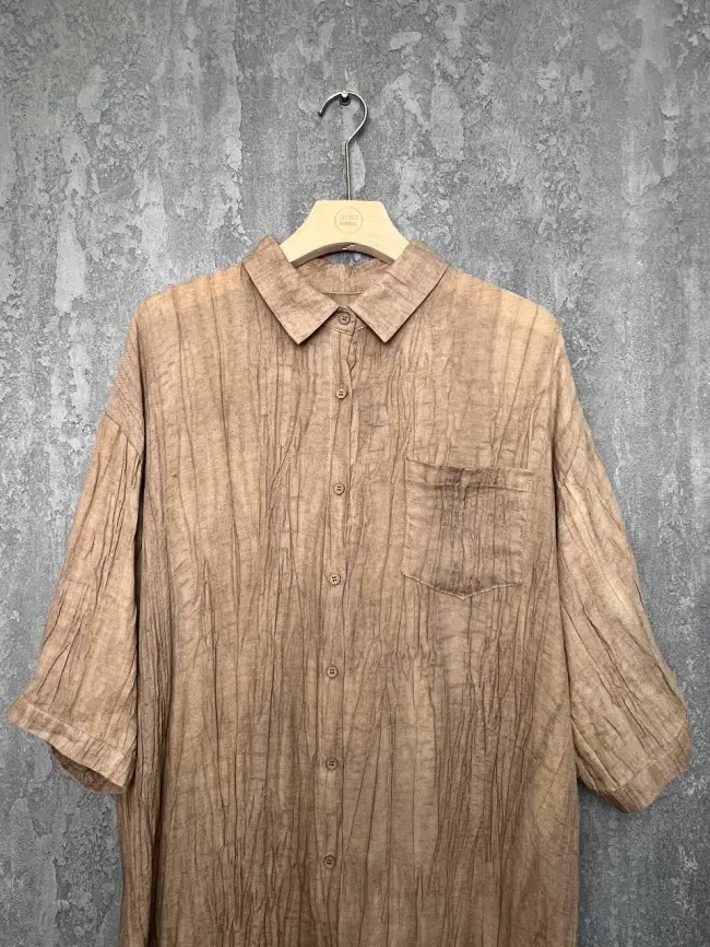 Рубашка-кардиган рукав 3/4 24093 Размер 50-58 фото 30