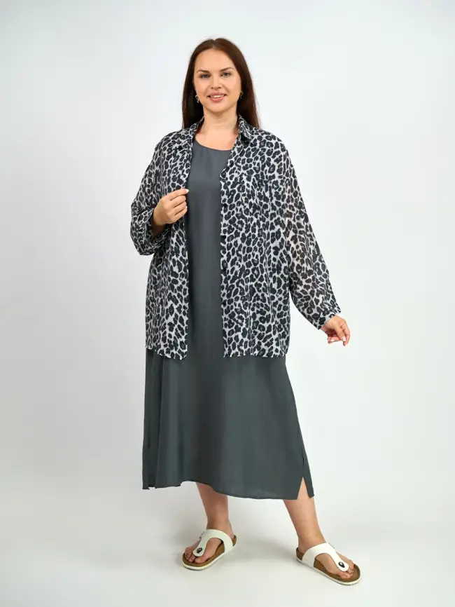 Сарафан ЭттоПлюс 047 размеры 52- 56 фото 49