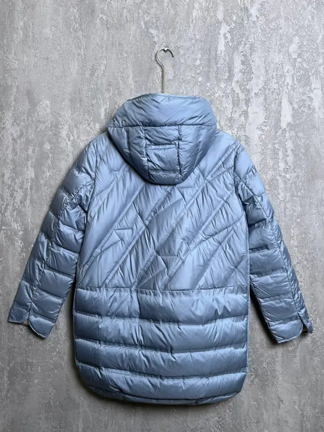 Куртка стёганая с капюшоном 9063 Размер 46-52 фото 15