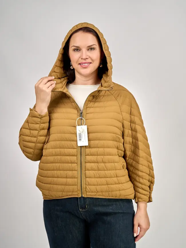 Легкая пуховая куртка 6007 Размер 44-56 фото 1