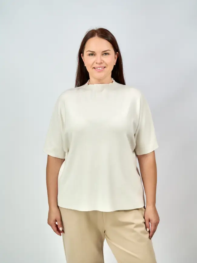 Джемпер короткий рукав ЭттоПлюс 707 Размер 50-58 фото 8