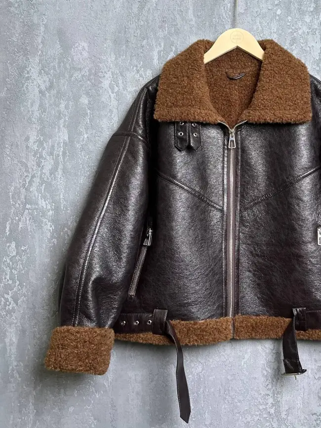 Дубленка авиатор 18907 Размер 50-54 фото 28