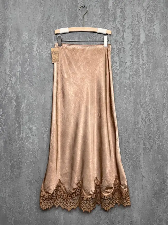 Юбка с кружевом 6292 Италия Размер 46-54 фото 40