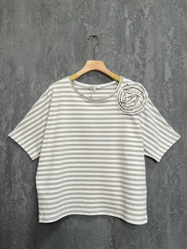 Футболка полоска ЭттоПлюс 33415 Размеры 50-58 фото 32