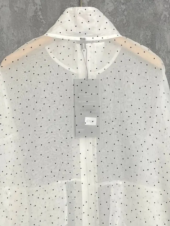 Ветровка-пыльник в горох 6703 Размер 50-58 фото 14