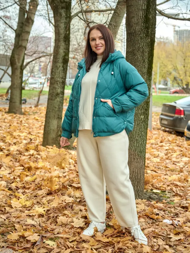 Пуховая куртка ЭттоПлюс 2553 Размер 48-54 фото 159