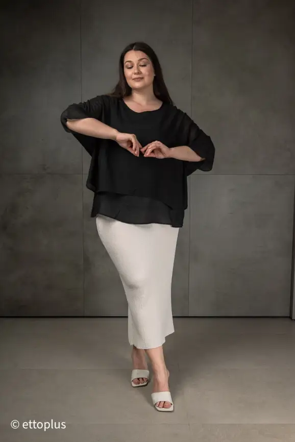 Блуза ЭттоПлюс 30059 Размер 50-58 фото 59