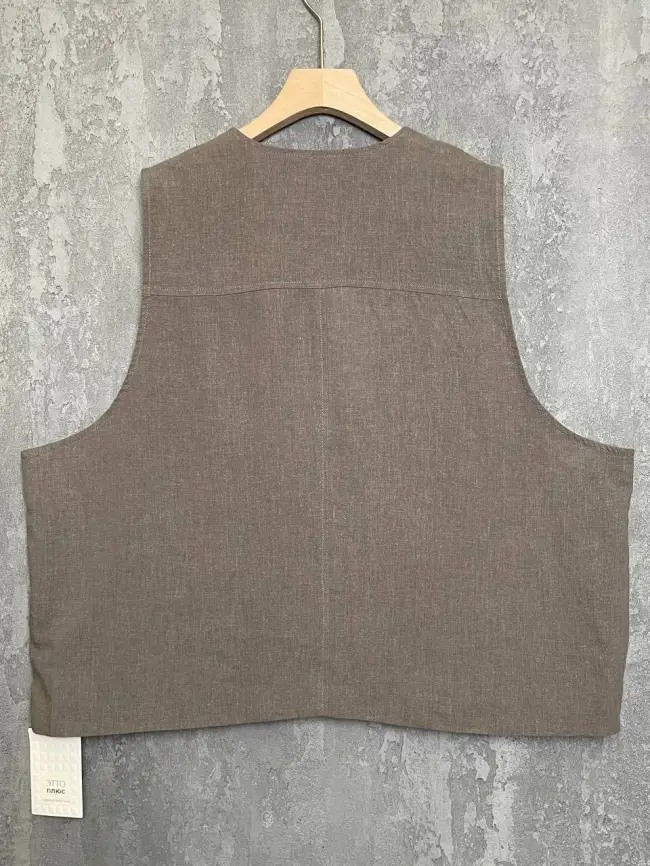 Жилет лен на подкладке 24625 Размер 50-58 фото 24