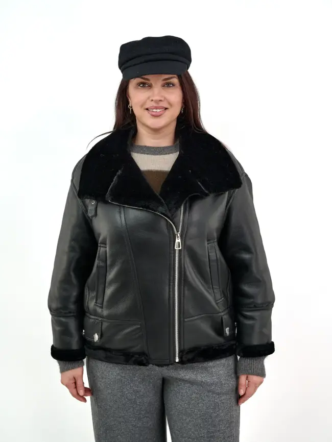 Дубленка 18829 Размер 50-54 фото 1