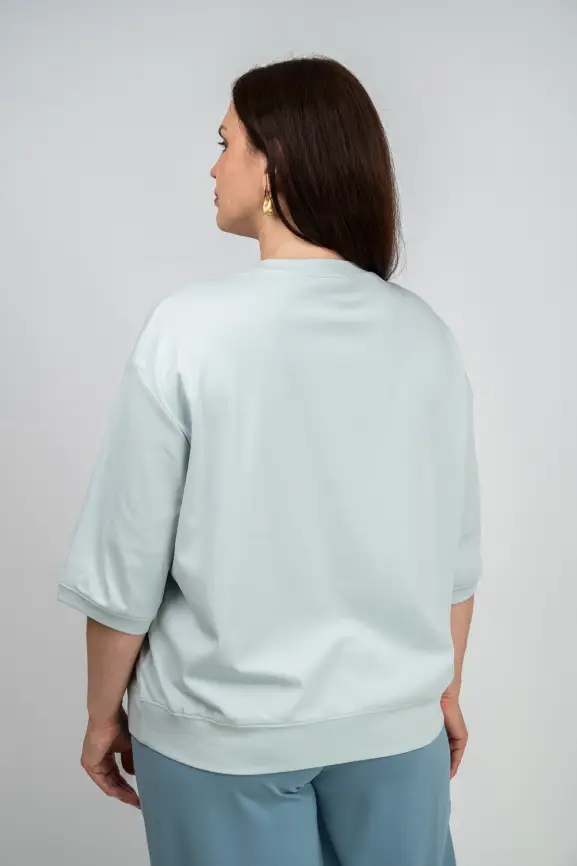 Лонгслив Цветы 25001 ЭттоПлюс Размер 50-58 фото 8