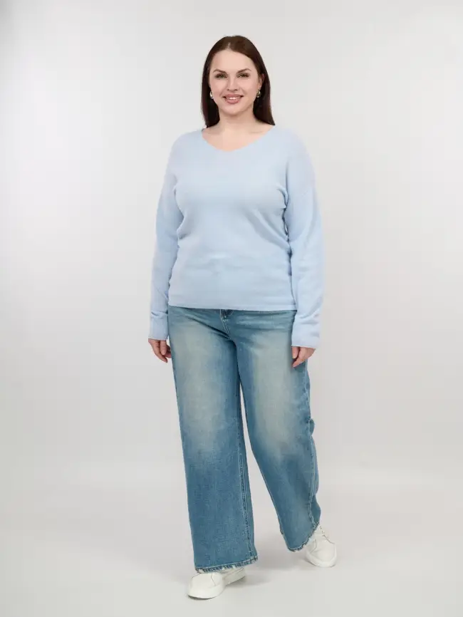 Джемпер шерсть,кашемир 25678 Размер 48-56 фото 26