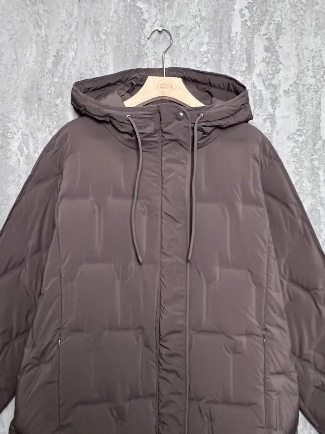 Пуховое пальто 6327 Размеры 50-60 фото 47